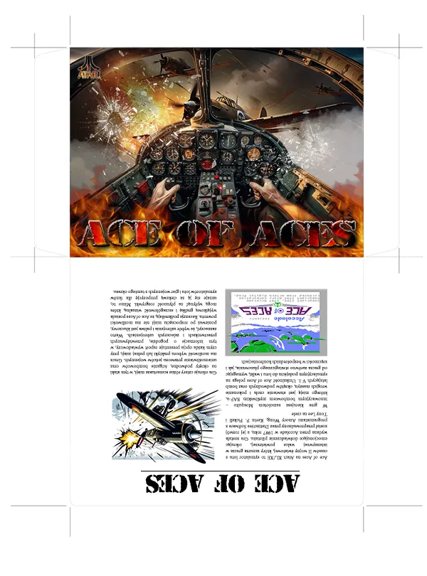 Ace of Aces game cover showcasing the Mosquito fighter-bomber flying over a war-torn battlefield.