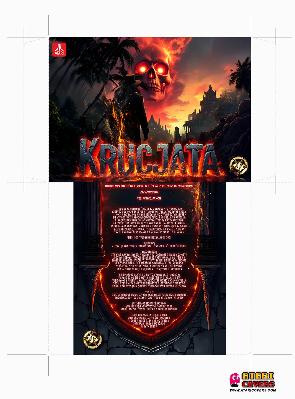 Screenshot from Krucjata, showcasing Agent Hardin navigating the island's challenges.
