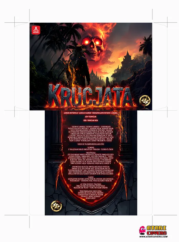 Screenshot from Krucjata, showcasing Agent Hardin navigating the island's challenges.
