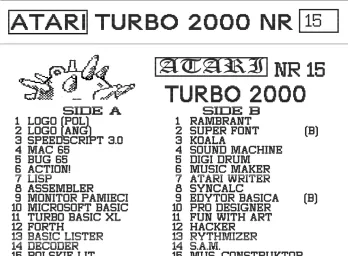 Turbo 2000 Mina zestaw 15