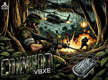 Commando (port z C64 – VBXE) – Atari XL/XE