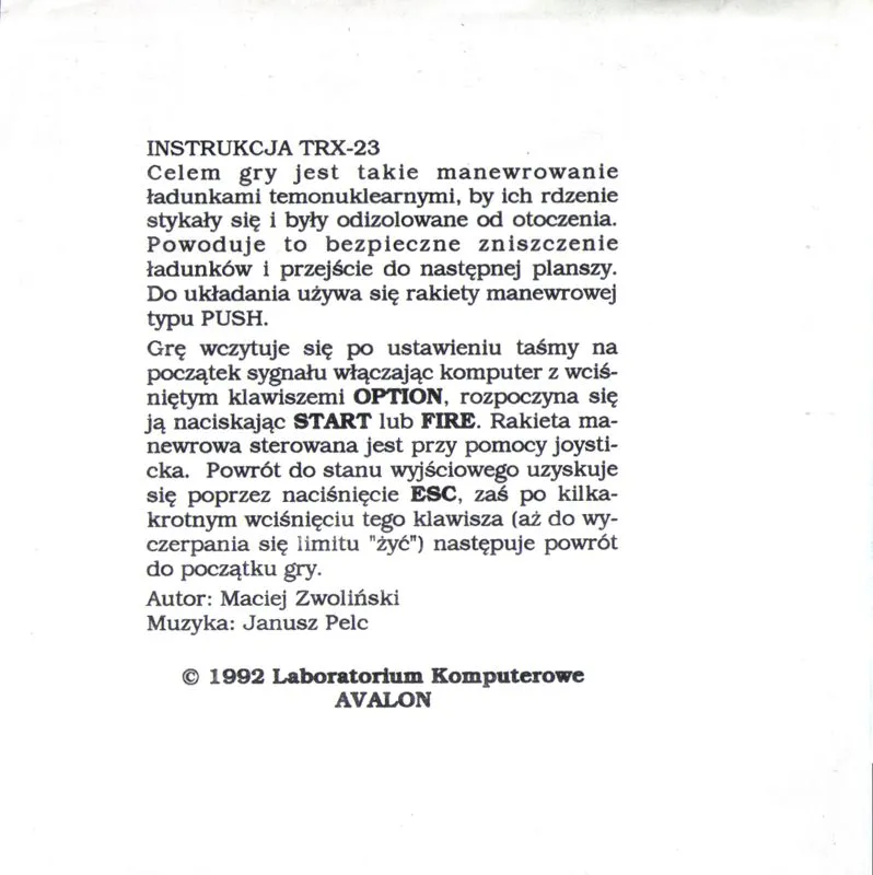 Oryginalna okładka Captain Gather - Atari XL/XE