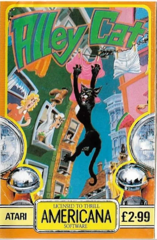 Oryginalna okładka Alley Cat – Atari XL/XE