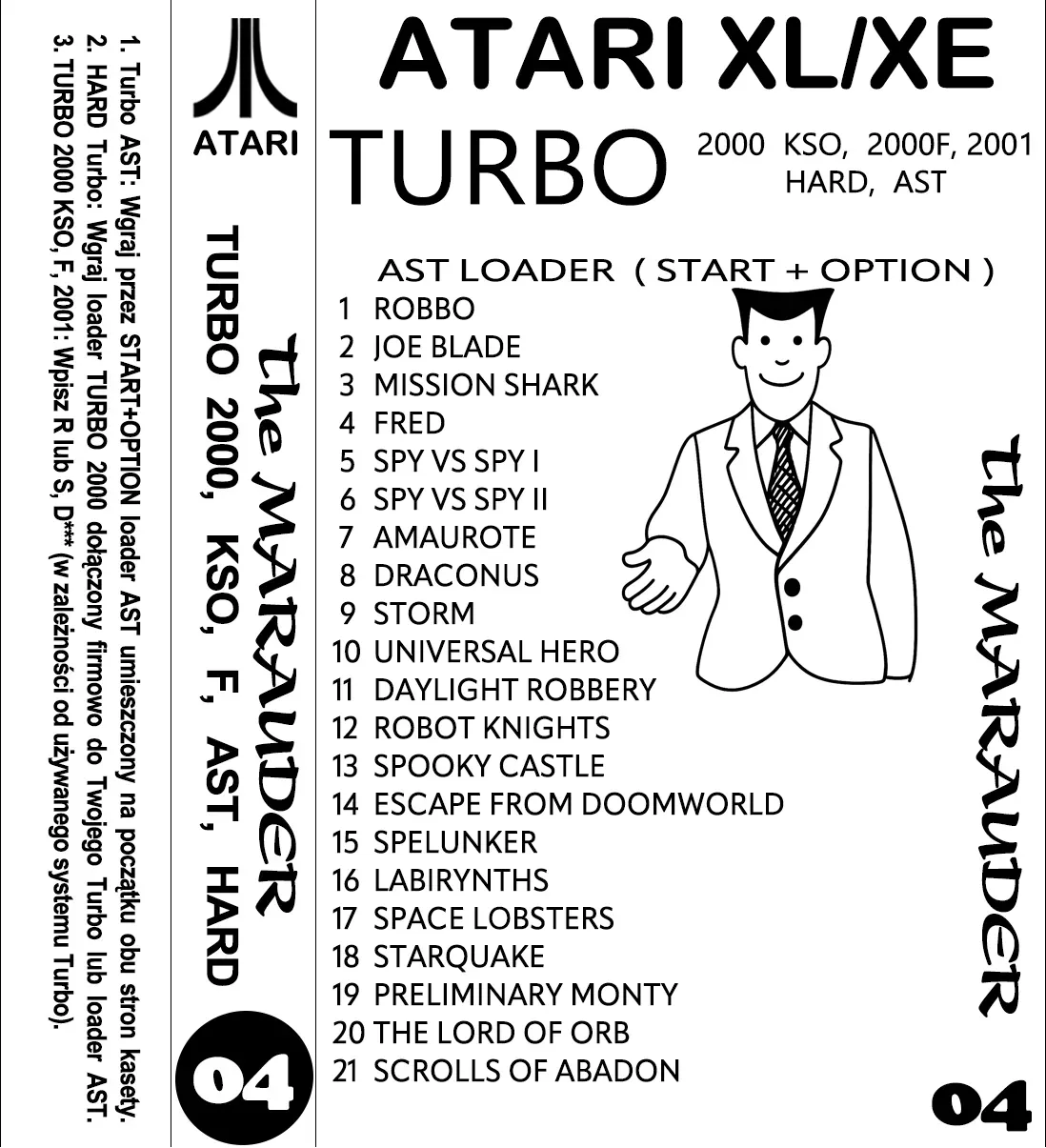 Okładka kasety - The Marauder zestaw 4