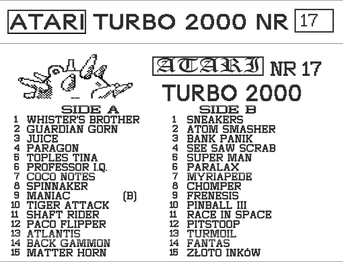 Okładka kasety - Mina zestaw 17