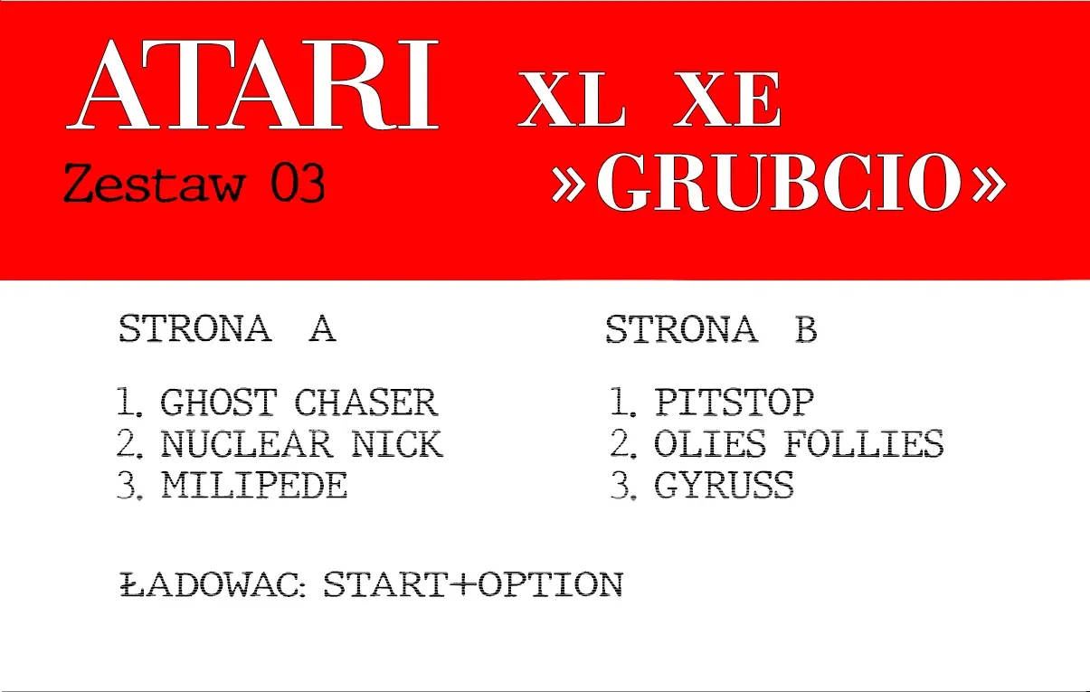 Okładka kasety - Grubcio zestaw 3