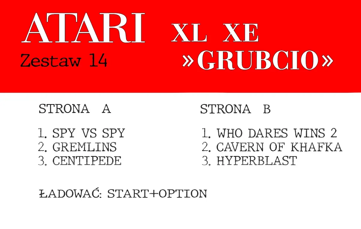 Okładka kasety - Grubcio zestaw 14