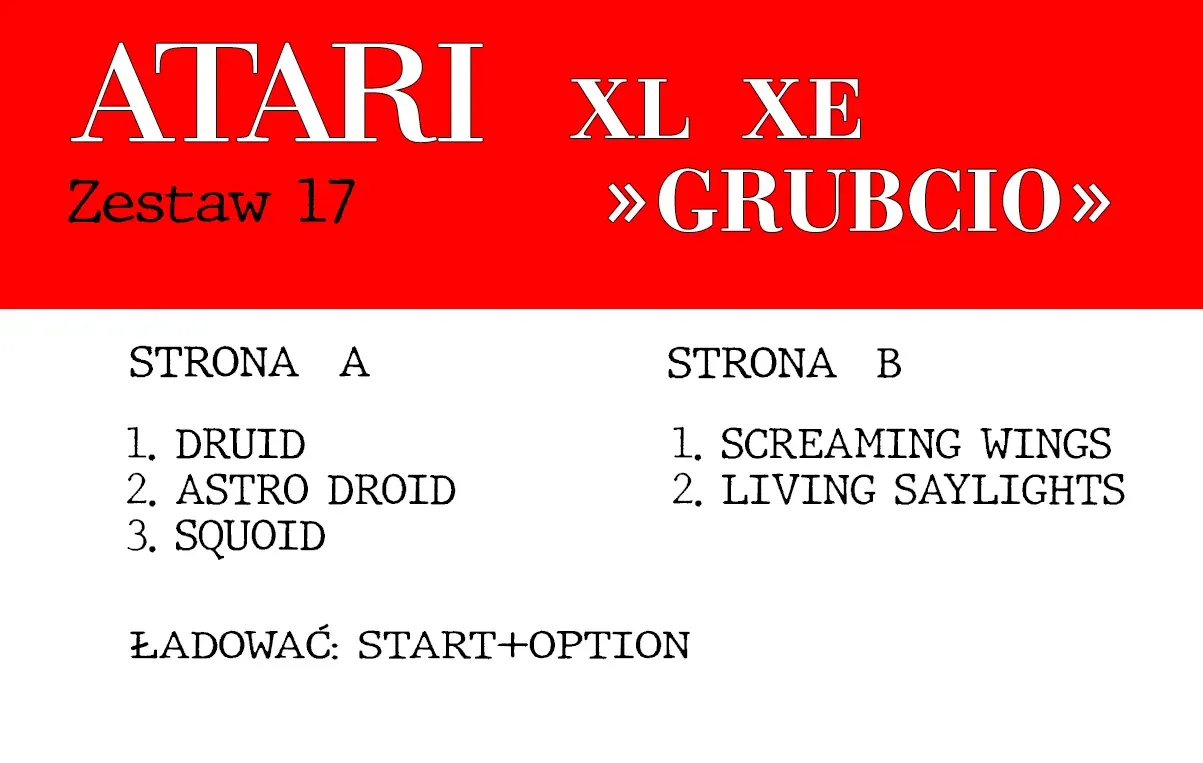 Okładka kasety - Grubcio zestaw 17