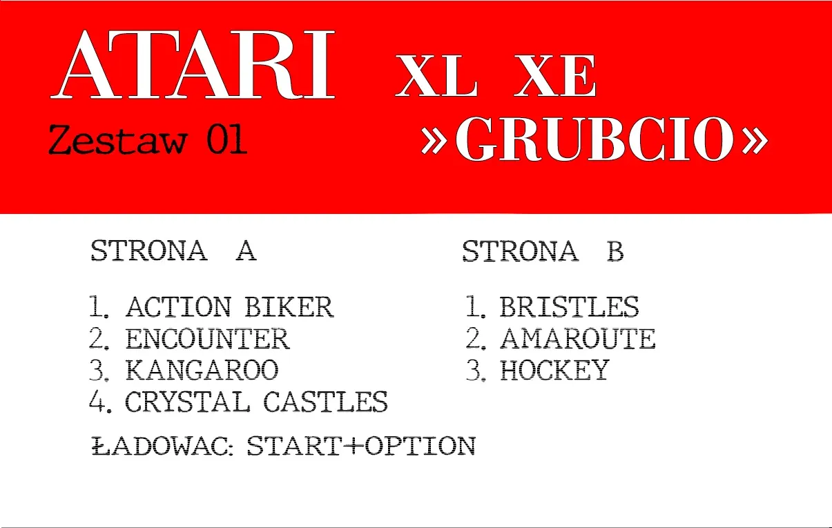 Okładka kasety - Grubcio zestaw 1