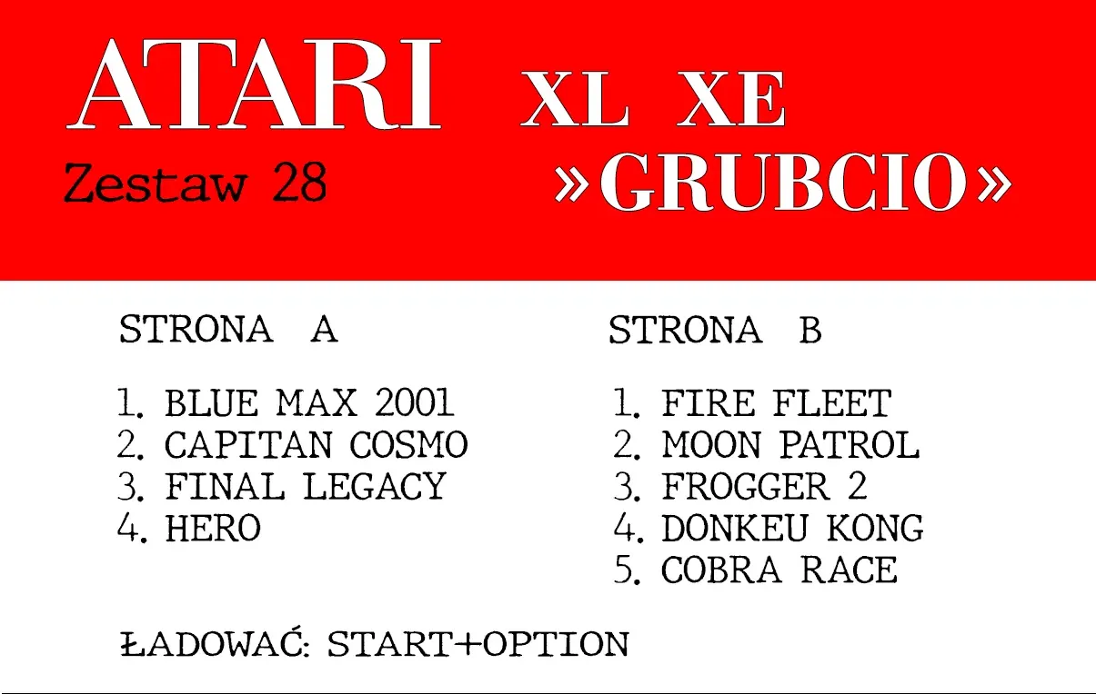 Okładka kasety - Grubcio zestaw 28