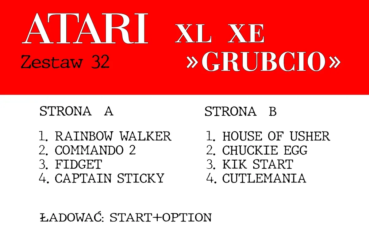 Okładka kasety - Grubcio zestaw 32