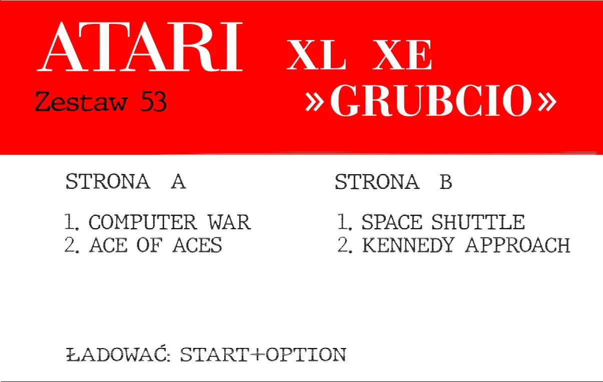 Okładka kasety - Grubcio zestaw 53