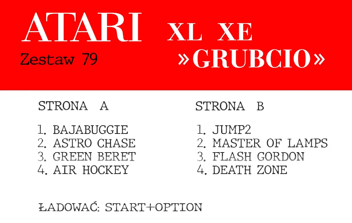 Okładka kasety - Grubcio zestaw 79