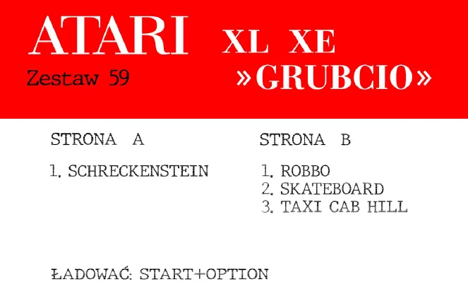 Okładka kasety - Grubcio zestaw 59