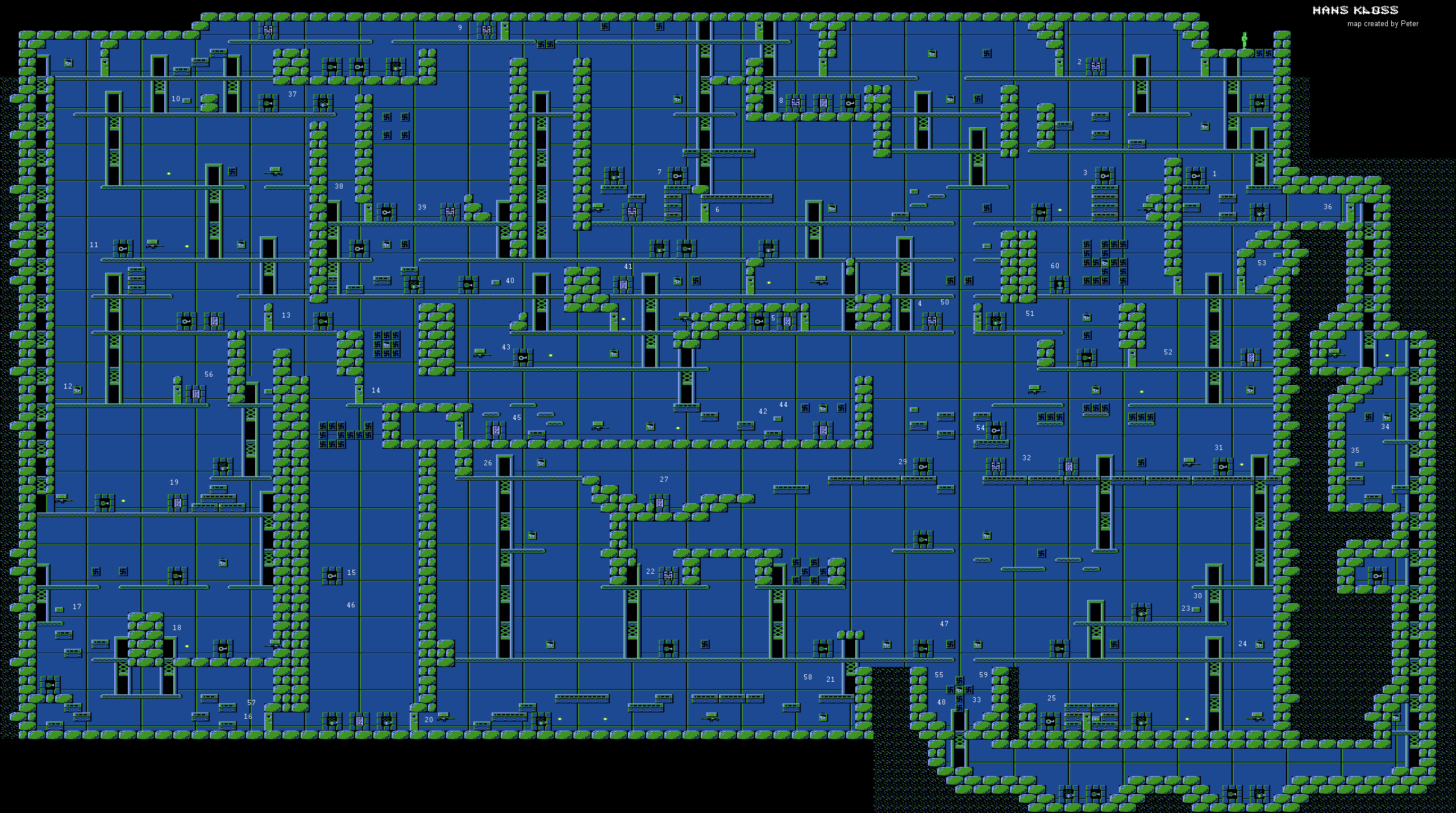Mapa Hans Kloss - Atari XL/XE